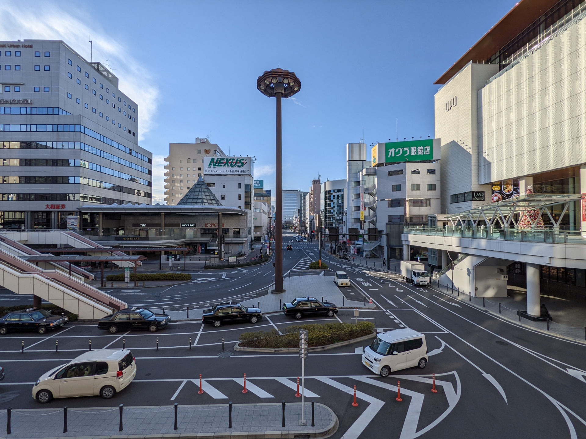 高崎駅西口の風景