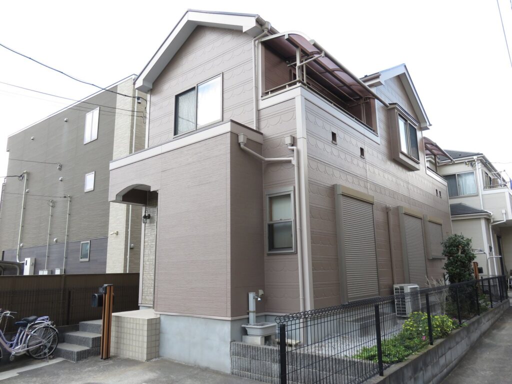 水性塗料で塗り替えた戸建て(埼玉県川口市戸塚)