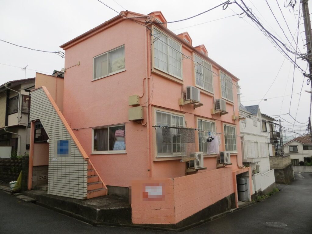 塗装前のアパート